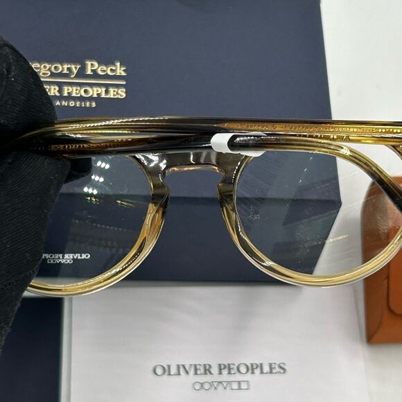 Unisex Gucci, Oliver Peoples Gregory Peck collaboration eyeglasses made in Italy - Picture 13 of 14